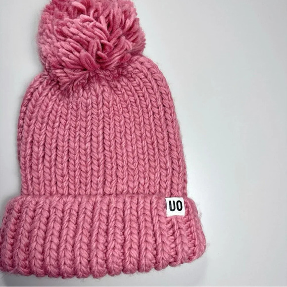 Urban Outfitters Pink Knit Pom-Pom Beanie - Picture 4 of 9
